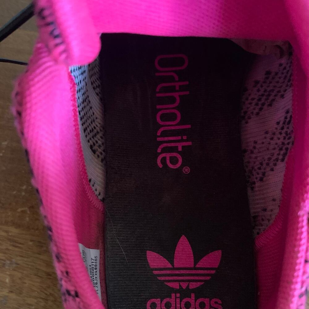 Adidas Swift Run J Sneakers Pink Black Women's Size 6 Girl's Size 4 - Picture 9 of 10